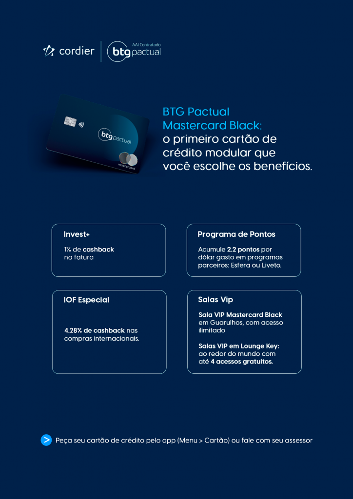 Vantagens do Cartão de Crédito BTG Pactual Black