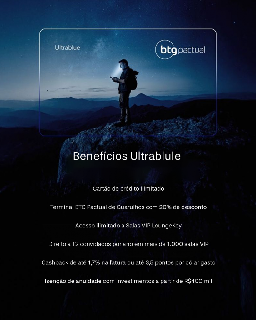 Benefícios Ultrablue BTG Pactual / Benefícios Cartão Ultrablue BTG Pactual